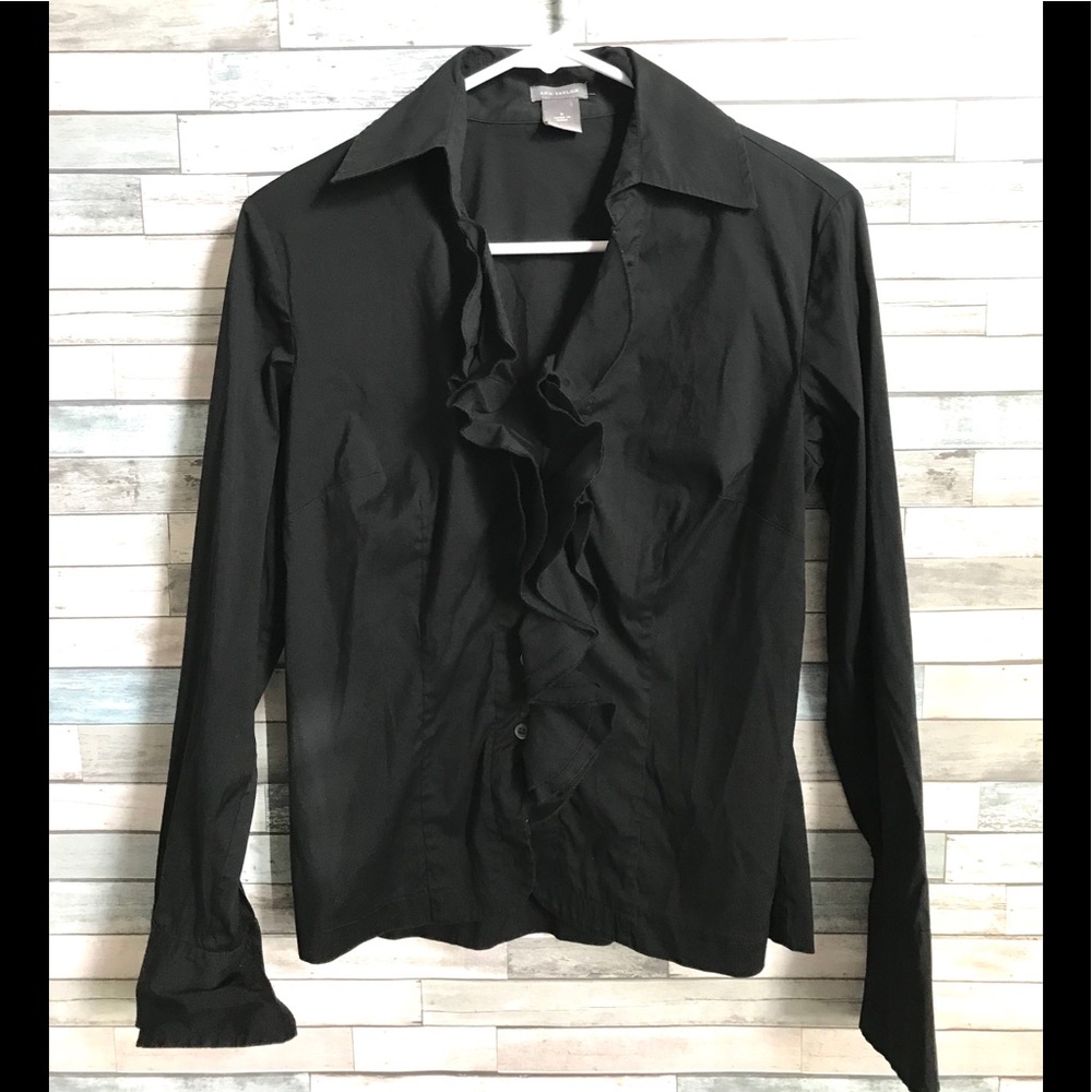 Ann Taylor black shirt size 2